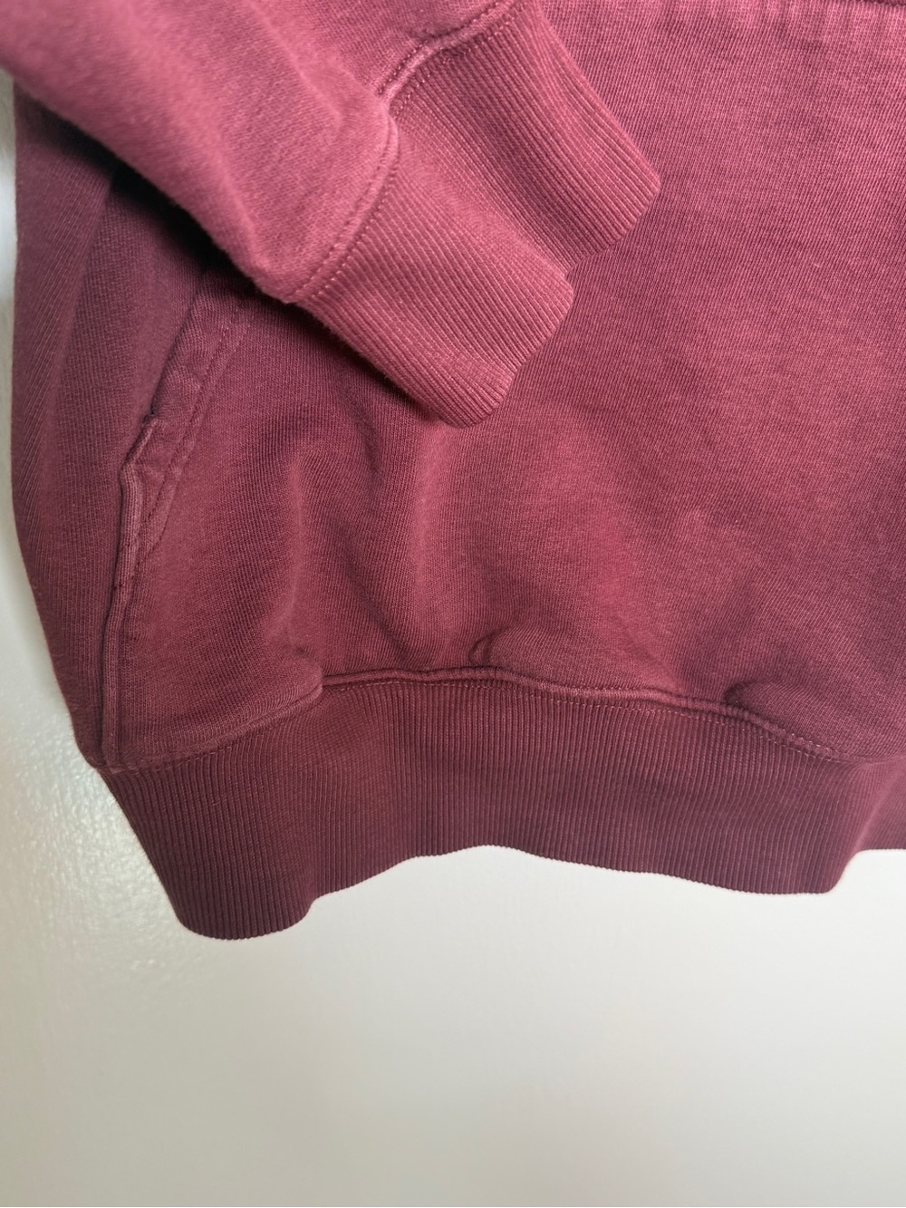 Timberland Men's Maroon Logo Hoodie Medium - Picture 4 of 6